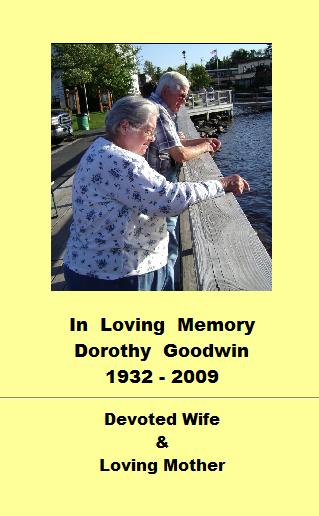 In Loving Memory: Dorothy Goodwin: 1932-2009